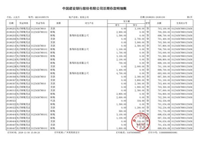 常州对公流水制作案例